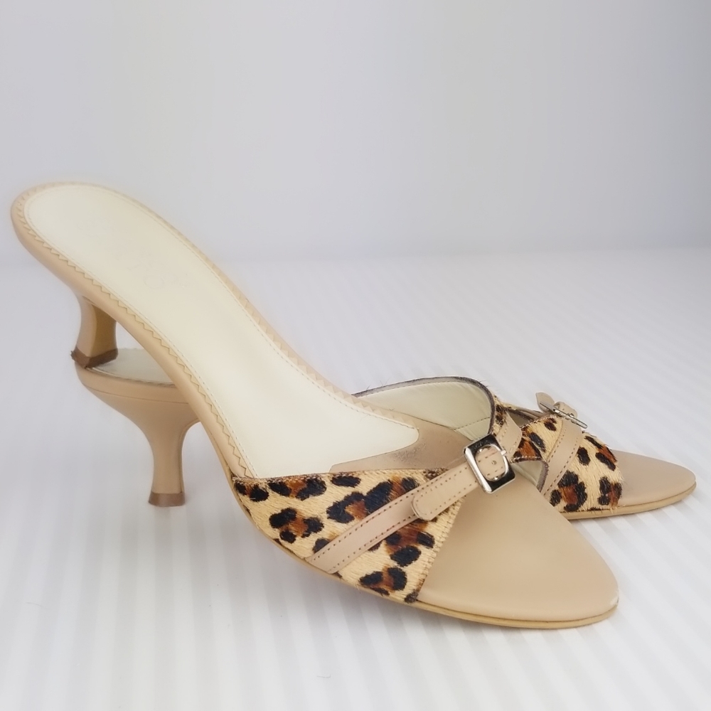 Franco Sarto Animal Print Sandals/Heels Size 7.5 M